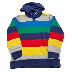 Boden Rainbow Stripe Hoodie